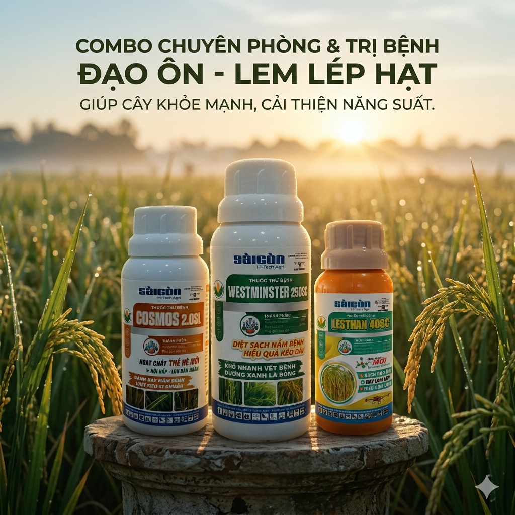 Phòng trừ bệnh bạc lá và đốm sọc vi khuẩn trên lúa