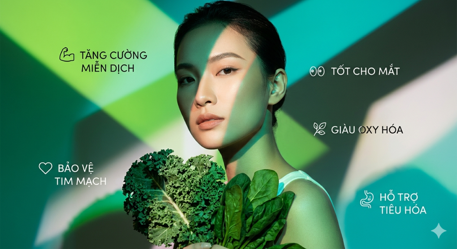 Những lợi ích của rau lá xanh với sức khỏe